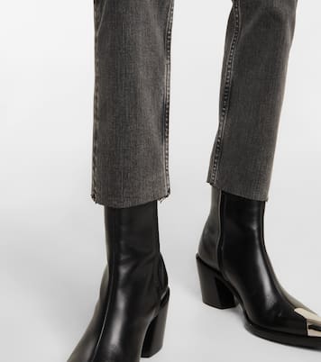 Girlfriend mid-rise cropped jeans | AG Jeans