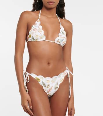 Broadway printed bikini top | Marysia