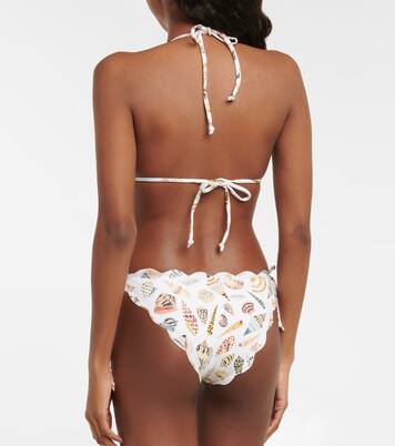 Broadway printed bikini top | Marysia