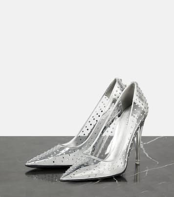 Pumps Rockstud 110 in PVC con cristalli | Valentino Garavani
