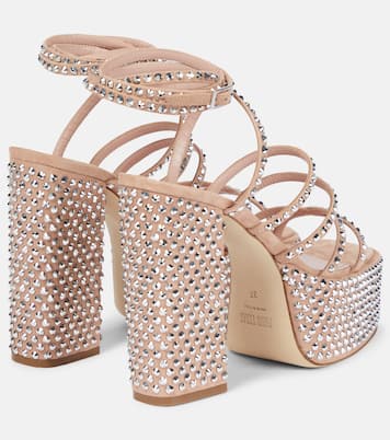 Holly Evita suede platform sandals | Paris Texas
