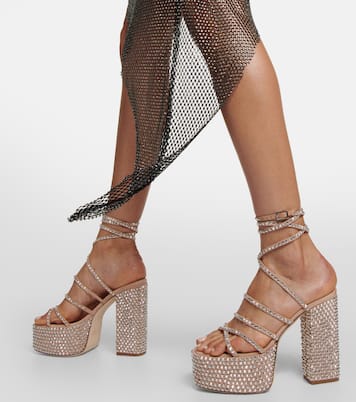 Holly Evita suede platform sandals | Paris Texas