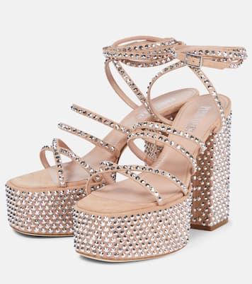 Holly Evita suede platform sandals | Paris Texas