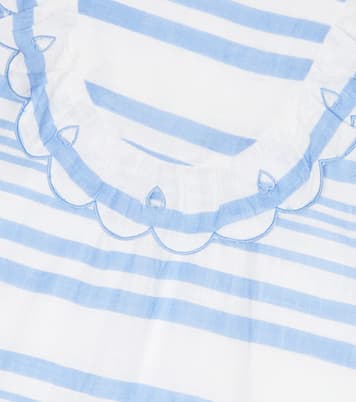 Vestido en chambray de algodón a rayas | Tartine et Chocolat