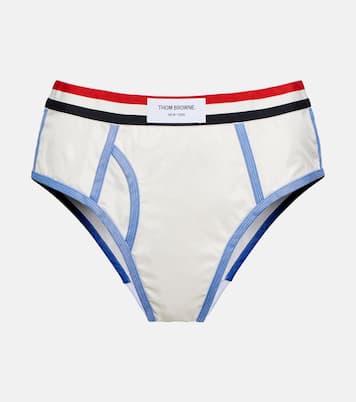 Culottes Oxford Stripe in cotone e seta | Thom Browne