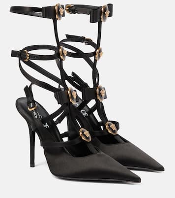 Verzierte Pumps Medusa aus Satin | Versace