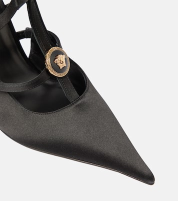 Verzierte Pumps Medusa aus Satin | Versace