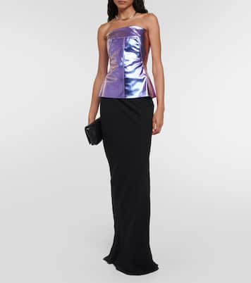 Strapless denim top | Rick Owens