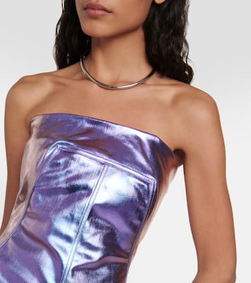 Strapless denim top | Rick Owens