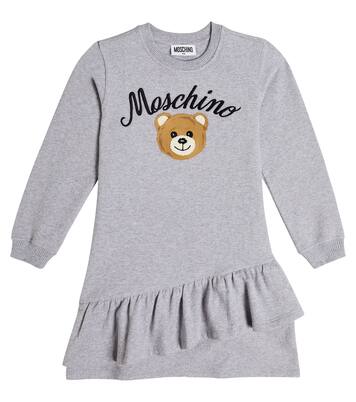 Teddy Bear cotton-blend sweatshirt dress | Moschino Kids