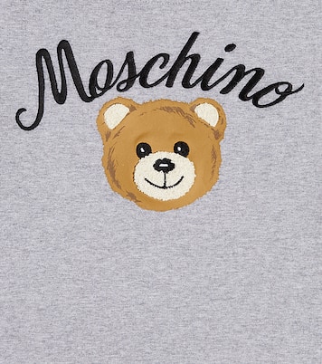 Teddy Bear cotton-blend sweatshirt dress | Moschino Kids