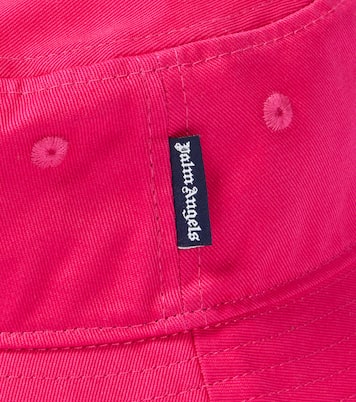 Cappello da pescatore in canvas con logo | Palm Angels Kids