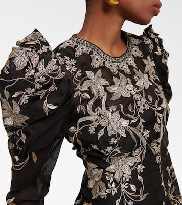 Bestickte Robe Lyrical | Zimmermann