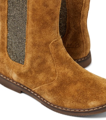 City Mid Jod suede boots | Pom d'Api