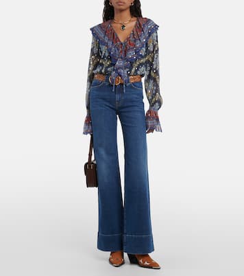 Western Modern Dojo high-rise flared jeans  | 7 For All Mankind