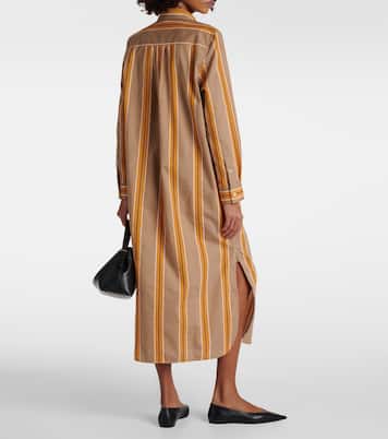 Abito chemisier in misto cotone jacquard | Toteme