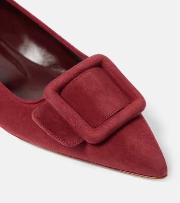 Maysalepumpflat suede ballet flats | Manolo Blahnik