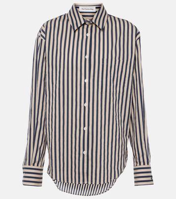 Camisa de mezcla de algodón a rayas | The Frankie Shop