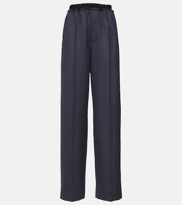 Gerade High-Rise-Hose aus Wolle | Bottega Veneta