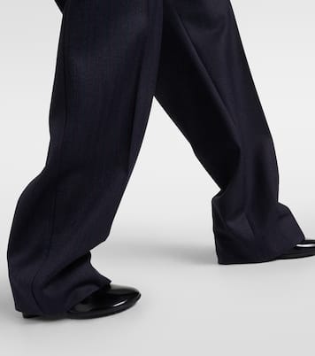 Gerade High-Rise-Hose aus Wolle | Bottega Veneta