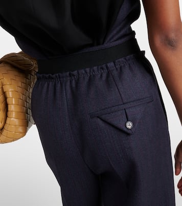 Gerade High-Rise-Hose aus Wolle | Bottega Veneta