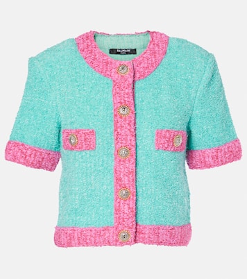 Cropped knit cardigan | Balmain
