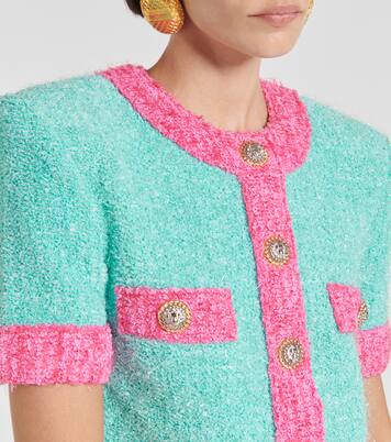 Cropped knit cardigan | Balmain
