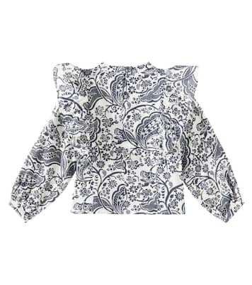 Blouse Jaipur en coton à volants | The New Society