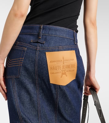 Gonna di jeans lunga a vita alta  | Jean Paul Gaultier
