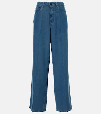 Jean ample à taille mi-haute | Miu Miu