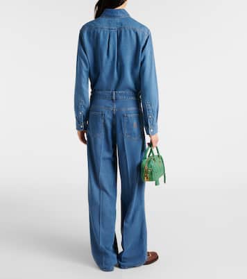 Jean ample à taille mi-haute | Miu Miu