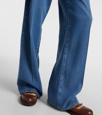 Jean ample à taille mi-haute | Miu Miu