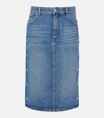 Gonna a tubino di jeans a vita media | Stella McCartney