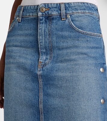 Gonna a tubino di jeans a vita media | Stella McCartney