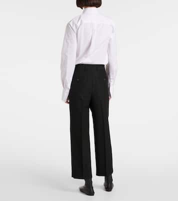 Pantaloni regular in twill a vita alta | Toteme
