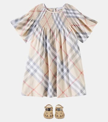 Abito in cotone Burberry Check | Burberry Kids