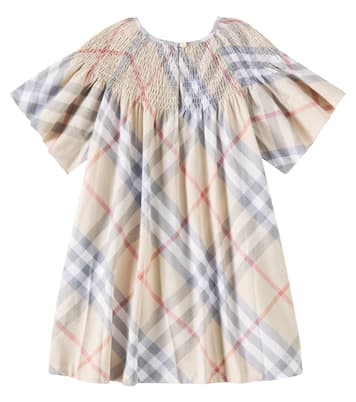 Abito in cotone Burberry Check | Burberry Kids