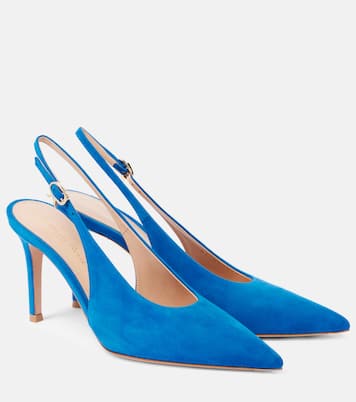 Escarpins slingback Robbie en daim | Gianvito Rossi