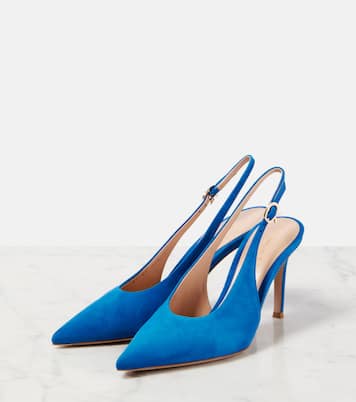 Escarpins slingback Robbie en daim | Gianvito Rossi