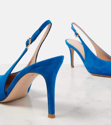 Escarpins slingback Robbie en daim | Gianvito Rossi