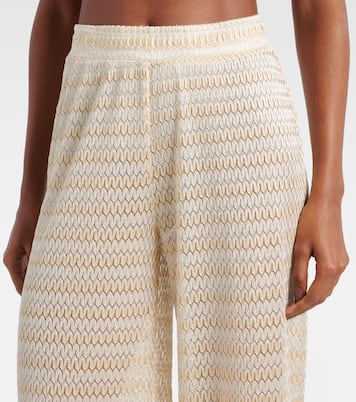 Pantaloni a gamba larga Adi con lamé | Melissa Odabash