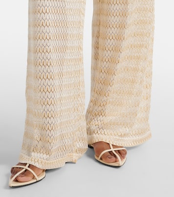 Pantaloni a gamba larga Adi con lamé | Melissa Odabash