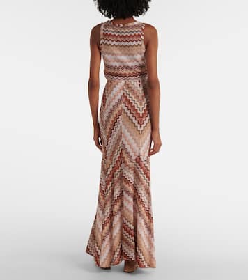Gonna lunga in lamé a zig-zag | Missoni