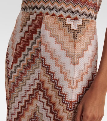 Gonna lunga in lamé a zig-zag | Missoni