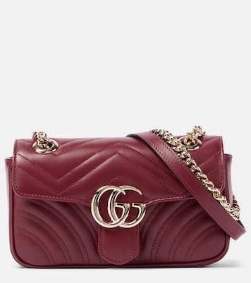 Borsa a spalla GG Marmont Mini in pelle | Gucci