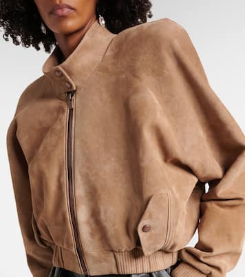 Veste bomber raccourcie en daim | Magda Butrym