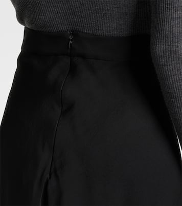 Jupe midi en satin de soie | Brunello Cucinelli