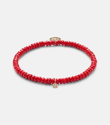 Bracelet en or 14 ct, perles et diamant | Sydney Evan