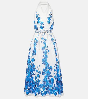 Vestido midi Orchid Blues floral | Rebecca Vallance