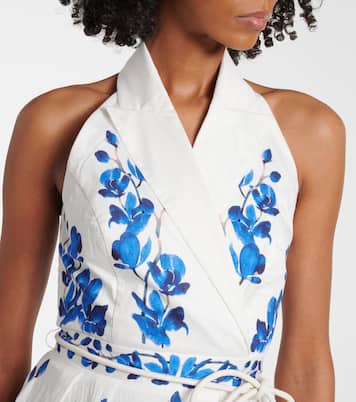 Vestido midi Orchid Blues floral | Rebecca Vallance
